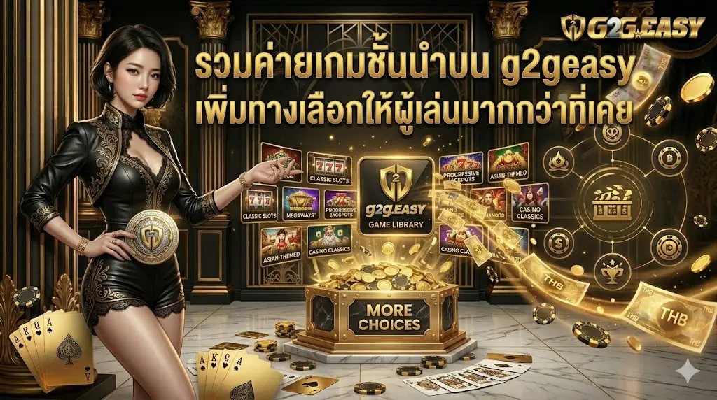 รวมค่ายเกมชั้นนำบน g2geasy เพิ่มทางเลือกให้ผู้เล่นมากกว่าที่เคย